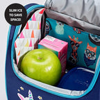 Cool Coolers by Fit & Fresh 2 Pack Soft Ice, Flexible Stretch Nylon Reusable Ice Packs for Lunch Boxes & Coolers, Multi-Colored