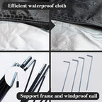 Bike Cover Storage Tent, Outdoor Portable Storage Tent, 210D Oxford Fabric PU4000 Waterproof for 2-3 Bikes, Suitable for Storing Bicycles,Motorcycles,Garden Tools,Lawn Mower,Various Tools