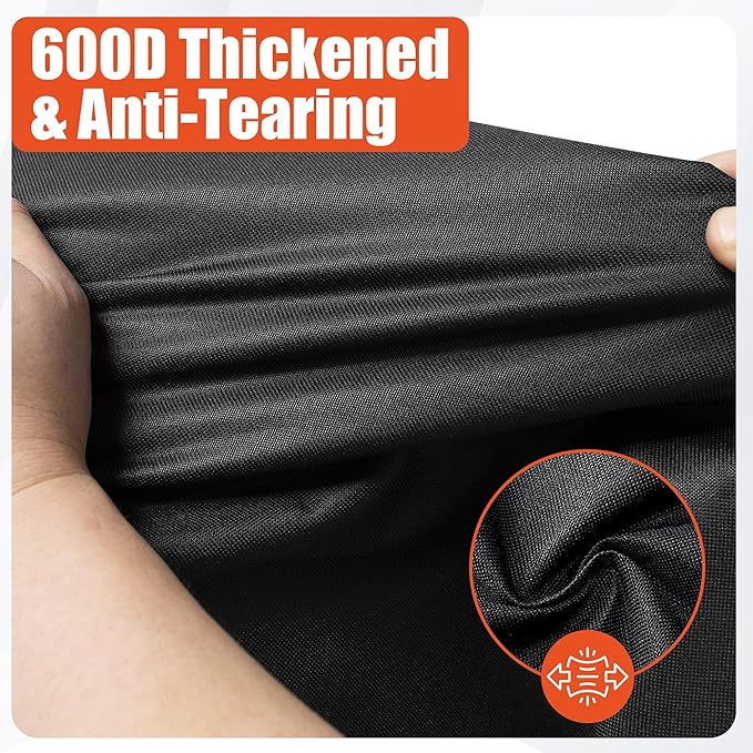 iCOVER Grill Cover 55 inch, BBQ Grill Cover for Outdoor Grill, 600D Heavy Duty Waterproof BBQ Cover, Anti-UV and Rip-Proof Barbecue Cover, Gas Grill Cover for Weber, Char-Broil, Nexgrill, etc