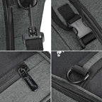 Tirrinia Expandable Insulated Lunch Bag for Men Women – Leakproof Reusable Cooler LunchBox for Kids & Adults with Shoulder Strap, Perfect for Work, School, Office, Travel,Charcoal