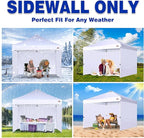 SCOCANOPY Sidewalls for 10x10 Canopy Frame, 3 Pack SunWalls Only,White