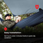 Rain Fly12x10 Lightweight Survival Camping Tarp; 100% Waterproof; Makes a Great Backpacking Tarp or Hammock Shelter; Comes in Multiple Colors, Survival Bracelet Included; Grey