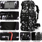 Hiking Backpack for Men 70L/100L Camping Backpack Military Rucksack Molle 3 Days Assault Pack for Climbing | Camping Backpack, 3 Days Assault Pack, for Climbing