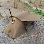 OneTigris Raven NEST Hot Tent with Stove Jack, Spacious Waterproof 2 Person Tunnel Tent for Camping, Hiking, Backpacking, Bushcraft