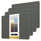 KING MOUNTAIN Canvas Repair Patch 9 x11 Inch 4 Pcs Self-Adhesive Waterproof Fabric Patch for Sofas, Tents, Furniture,Tote Bags, Car Seats (Dark Grey 2.0)