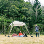 8.2'x8.2' Quick Up Canopy Tent, 3 Min Setup Portable Canopy with 1 Sidewall, Waterproof UV Protection Outdoor Canopy for Camping, Beach, Backyard & Party-Olive