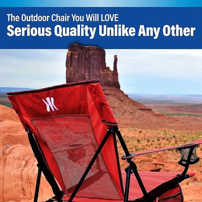 Kijaro Dual Lock Bundle Camping Chair, Ripstop PolyesterRed Rock Canyon Fabric