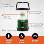 Internova 2000 Lumen LED Camping Lantern, Longest Lasting Battery Lantern, Powered & Operated with Infinite 360 Degree Light Control