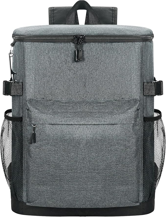 Cooler Backpack 33/40 Cans Coolers Insulated Leak Proof for Men & Women, Waterproof Soft Sided Lunch Camping Beach Travel Ice Chest Bag Hiking Picnic Backpack