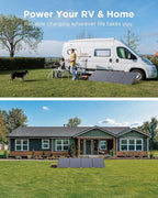 350W Portable Solar Panel, N-Type 16BB 25% High Efficiency Foldable Solar Charger for Jackery/EcoFlow Delta/Anker Solix C1000/Bluetti,IP68 Waterproof OffGrid Power for RV Camping Power Backup