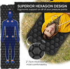 POWERLIX Ultralight Sleeping Pad for Camping with Inflating Bag– Compact Lightweight Camping Mat, Outdoor Backpacking Hiking Traveling Airpad Air Mattress Sleeping Mat