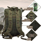 Bug Out Bag Backpack - 50L Tactical Backpack - Great for Survival Essentials (Digital Camo)