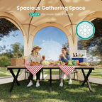 12x12ft Gazebo Screen Tent, Pop Up Bubble Tent, Mosquito Proof & Sun Shade Canopy, Heavy Duty Waterproof Outdoor Shelter for Patio, Camping, Backyard Parties