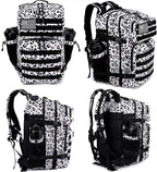 LHI Military Tactical Backpack for Men and Women 45L Army 3 Days Assault Pack Bag Large Rucksack with Molle System - Leopard