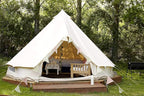 Outdoor Luxury Glamping Bell Tents for Boutique Camping and Occasional Family Camping Trips and Festivals and Human shelter for inhabiting or Leisure
