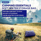 189 L/50 Gallon Water Bladder Tank, Blue Portable RV Water Tank, Large Capacity Water Storage Bladder for Camping, Garden, Emergency, Outdoor Sports