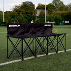 QUICKPLAY PRO Portable Folding Bench – Available in 4, 6, and 9 Seats & 6-Seat Shelter | Heavy-Duty, Fast Set-Up Seating for Sports, Camping, and Outdoor Activities