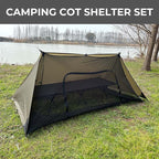 onewind Shelter, Camping Tarp Set Include Emergency Shelter, BugNet and Tent Footprint, Ripstop Silnylon with Silicone PU Coating Survival Shelter Tent for Camping, Hiking, Backpacking
