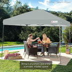 Best Choice Products 8x8ft Pop Up Canopy Tent, Outdoor Shade, 1 Person 1 Minute Set Up, Carry Case, 4 Weight Bags - Silver