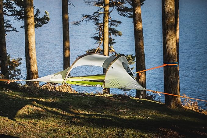 Tentsile Stingray V3 Tree Tent, Camping Hammock Tent, 3P Capacity, Portable Tree House Shelter for Campers, Backyards, Campgrounds, Designed in The UK