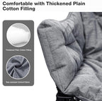Double Camping Chair Heavy Duty Oversized Padded Loveseat for Adults 2 Person Outdoor Portable Camping Chairs for Lawn, Backyard, Fishing, Trip, Support 600lbs, Grey