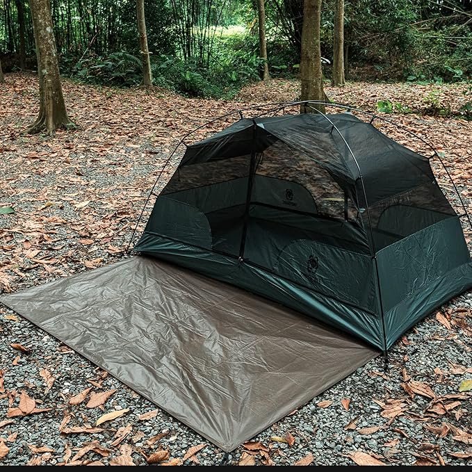 OneTigris 2 Person Footprint for Backpacking Tent, 2000mm Waterproof Rating, 78.7"x47.24"