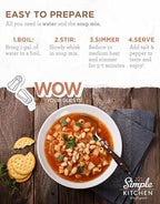 READYWISE - Simple Kitchen, Minestrone Soup Mix, 17 Servings Per Pack, MRE, Vegetarian, Hiking, Camping Essentials, Food, Soup Mix, for Events, Emergency Food Supply, or Daily Use, Pack of 4