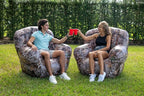 Air Candy Realtree® Camo Inflatable Outdoor Armchair – Heavy-Duty Puncture-Resistant Bottom – Ultra-Comfortable Camping, Tailgating & Outdoor Lounge Chair – Supports 250 lbs – Portable & Easy Inflate
