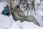 SOL Escape Bivvy with Hood - Emergency Preparedness Blanket - Reflects Up to 70% Body Heat - Outdoor Survival Bivvy - Water Resistant - Durable & Breathable - Winter Camping Supplies - Green