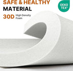 4 INCH Extra Thick Memory Foam Camping Mattress, 30D Foam Camp Pad for Car Tent Cot, Roll Up Mattress for Guests Sleepovers RV Truck Camper