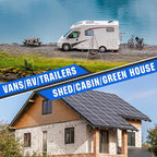ECO-WORTHY 200 Watts 12 Volt/24 Volt Solar Panel Kit with High Efficiency Monocrystalline Solar Panel and 30A PWM Charge Controller for RV, Camper, Vehicle, Caravan and Other Off Grid Applications