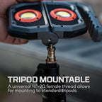 NEBO OMNI 3K Rechargeable Work Light | 3000 Lumens COB, 6 Light Modes, Rotating Magnetic Handles, Built-In Power Bank, Water Resistant, Portable Camping Lantern, Includes USB-C Charging Cable