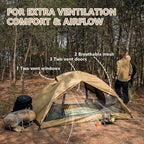BISINNA Backpacking Tent 2 Person Lightweight Camping Tent Waterproof 3 Season with Aluminum Pole for Outdoor Mountaineering Hiking Travel