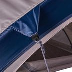 Wenzel Klondike 8 Person Water Resistant Tent with Convertible Screen Room for Family Camping