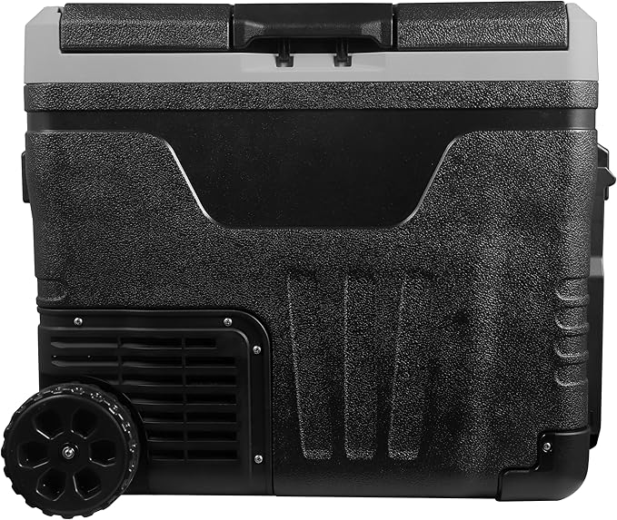 Frigidaire, 51 Qt. Portable Convertible Electric Refrigerator/Freezer Trolley-With App, Dual Zone, Black