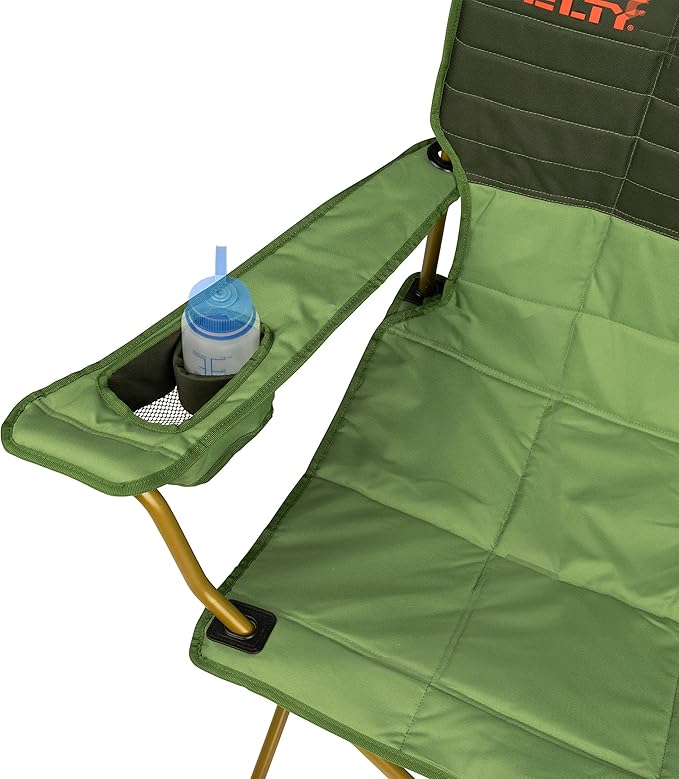 Kelty Low Loveseat Oversized 2-Person Heavy Duty Folding Camp Chair, Double Seat for Soccer Games, Tailgating, Beach Days (Low Height/Dill)