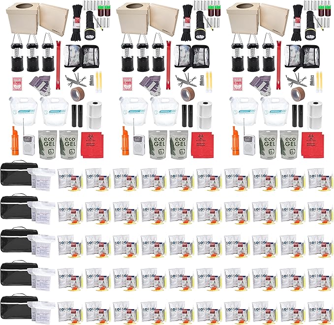 Office & Workplace Emergency Survival Kit | 50 Person Office Kit | Prepare Your Employees for Emergencies, lockdowns, disasters, and More.