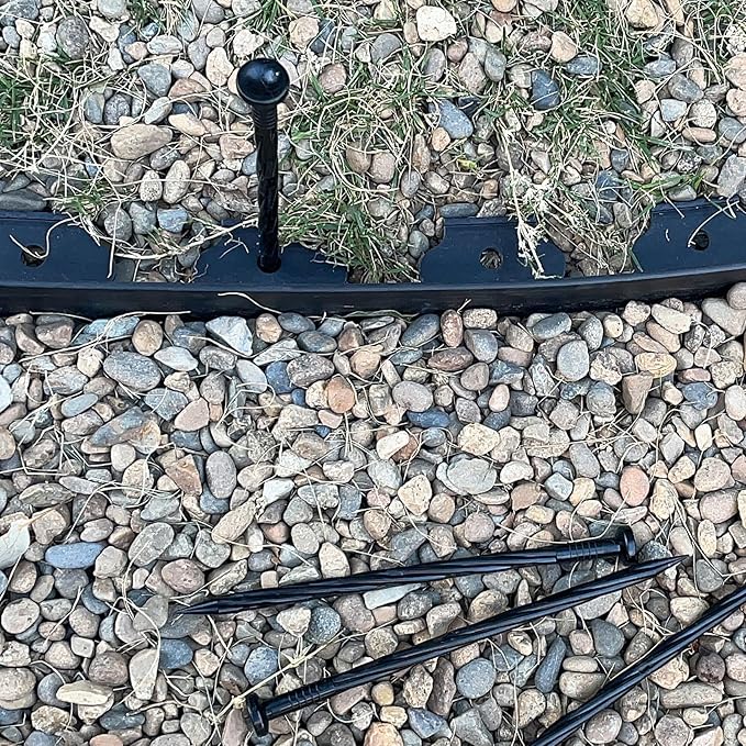 Plastic Landscape Anchoring Spikes 25 Pcs 8 Inch Nylon Spiral Landscape Spikes for Yard, Garden Lawn, Weed Barriers, Artificial Turf, Tent