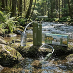 Portable 3-Stage Water Purifier Survival Pump with 0.01 Micron Ultrafiltration Membrane Water Purification System,Suitable for Hiking,Camping,Emergency Survival Water and Outdoor Activities