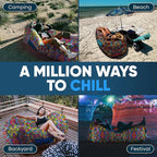Chillbo Lazybone Inflatable Lounger - Ultimate Inflatable Couch for Maximum Chill - The Perfect Blow Up Couch for Music Festivals Or Lounger for Camping