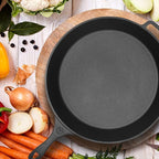 Commercial CHEF 15-inch Pre-seasoned Cast Iron Skillet