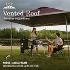 Coleman Oasis Instant Pop-Up Canopy Tent with Side Wall Attachment, Portable Shelter with Easy Setup & Takedown, Wheeled Carry Bag Included, 10x10/13x13ft Sizes