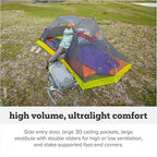 Big Agnes Tiger Wall UL - Ultralight Backpacking Tent, 3-Season Semi-Freestanding Side-Entry Shelter for Camping & Backpacking -1, 2, & 3 Person