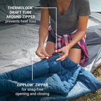 Coleman Kompact Sleeping Bag, Indoor/Outdoor Lightweight Sleeping Bag for Adults, 20°F/30°F/40°F Options for Camping, Hiking, Backpacking with Included Compression Sack