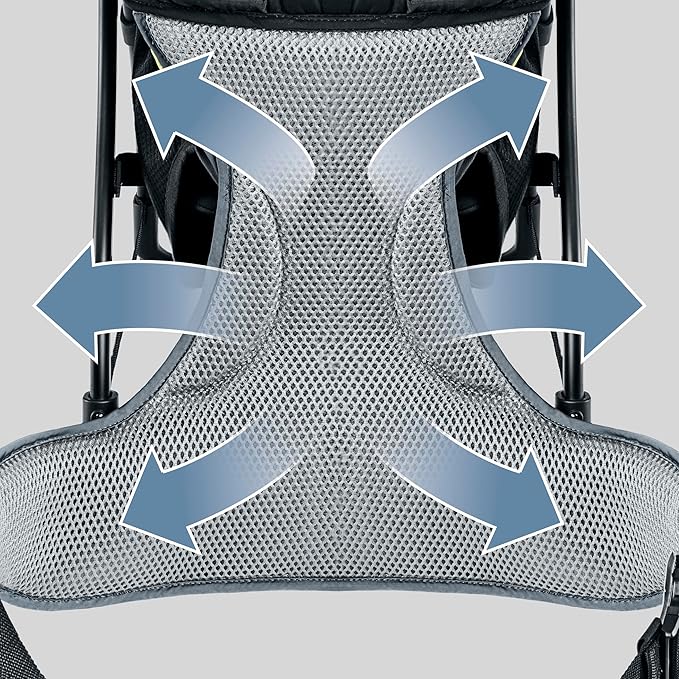 Chicco SmartSupport Aluminum Frame Backpack Carrier, Lightweight Baby Backpack Carrier, Solar/Grey