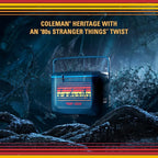 Coleman Stranger Things Outdoor Gear Collection, Limited Edition Stranger Things & Coleman Upside Down Camping Assortment, Cooler/Chair/Tent/Sleeping Bag