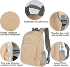 35L Foldable Waterproof Backpack For Outdoor Sports Travel Inside Wet Clothes Compartment Packable For Multiple