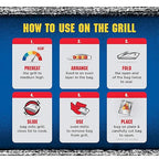 Kingsford Extra Tough Grilling Bags, Heavy Duty Aluminum Foil Bags for Grill and Oven Cooking, Steam and Smoke Food Prep, Disposable BBQ Cooking Bags for Easy Cleanup, 15.5 x 10 In, 4 Count