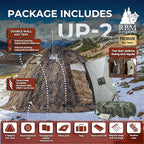 Rbm Outdoors Hot Tent with Stove Jack, Easy Setup 4 Season Winter Tents for Camping, Cold Weather Wall Double Layer Waterproof & Windproof Shelter