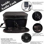 Insulated Cooler Bag Bluetooth Speakers 24 cans 2 gallons Food Drinks | Rechargeable Battery Supports iOS & Android | Leakproof Foldable Travel Camping Hiking